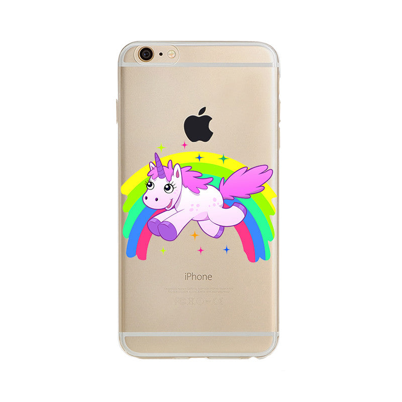 Cute Rainbow Unicorn iPhone Case
