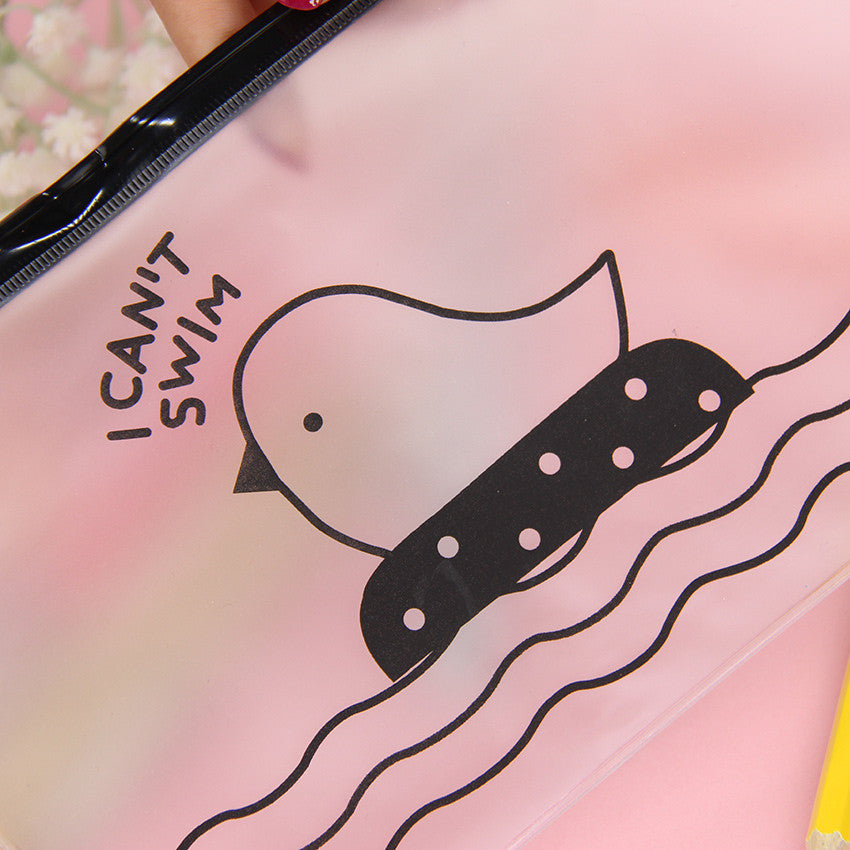 2PCS Kawaii Clear Pencil Case