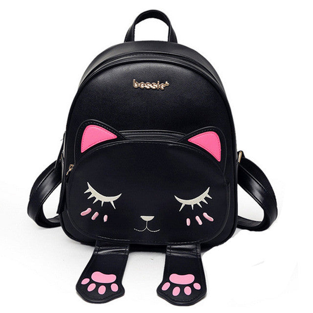 Leather Cat backpack