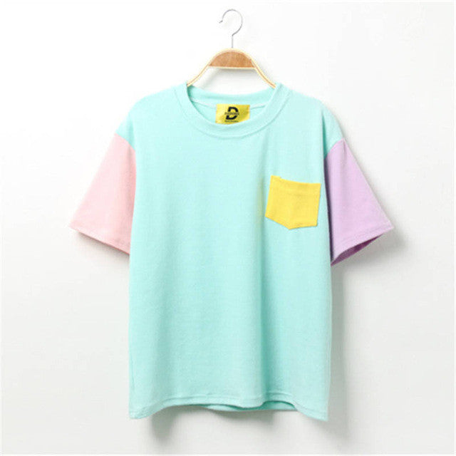 Candy Color Harajuku T-Shirt