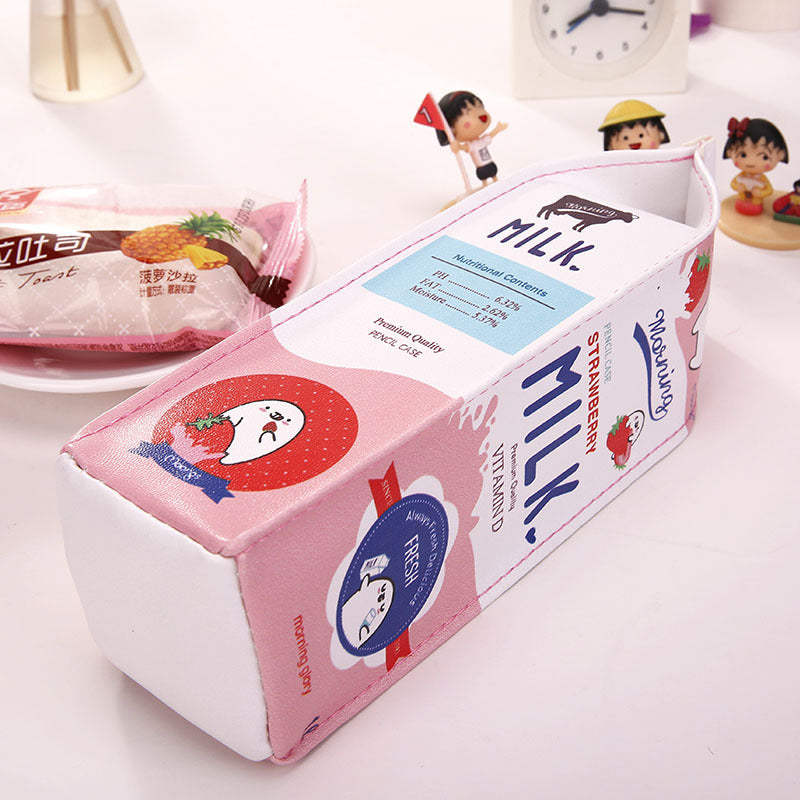 Kawaii Morning Milk Pencil Case