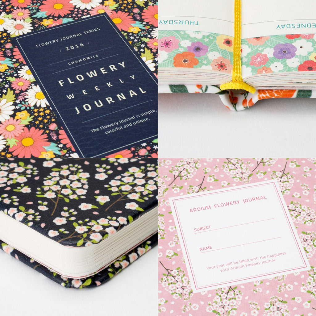 Cute Floral Notebook Planner