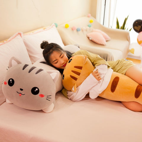 Kawaii Cat Body Sleeping Pillow