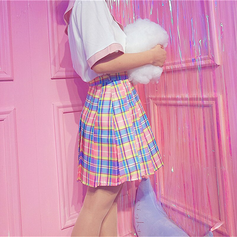 Harajuku Plaid Skirt