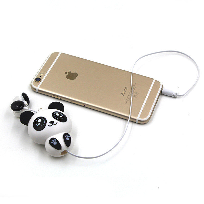 Cute Panda Headphone Earbuds
