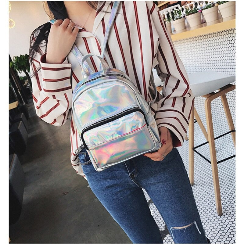 Silver Hologram Backpack