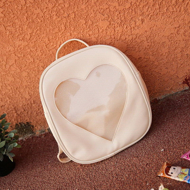 Cute Candy Color Heart Backpack