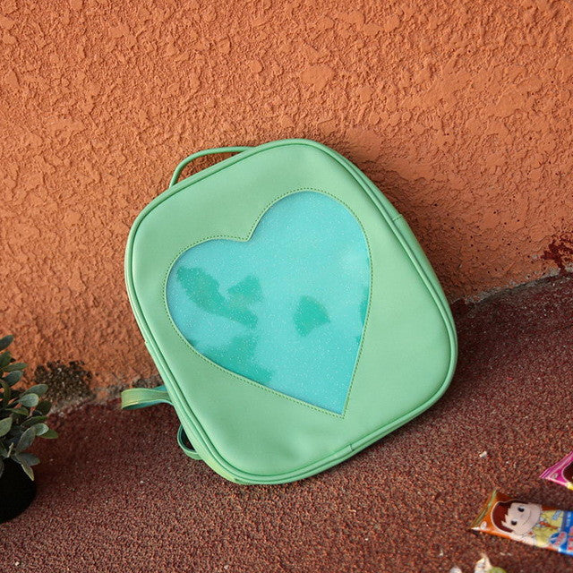 Cute Candy Color Heart Backpack
