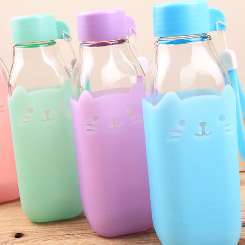 Leak-Proof Glass Water Bottle