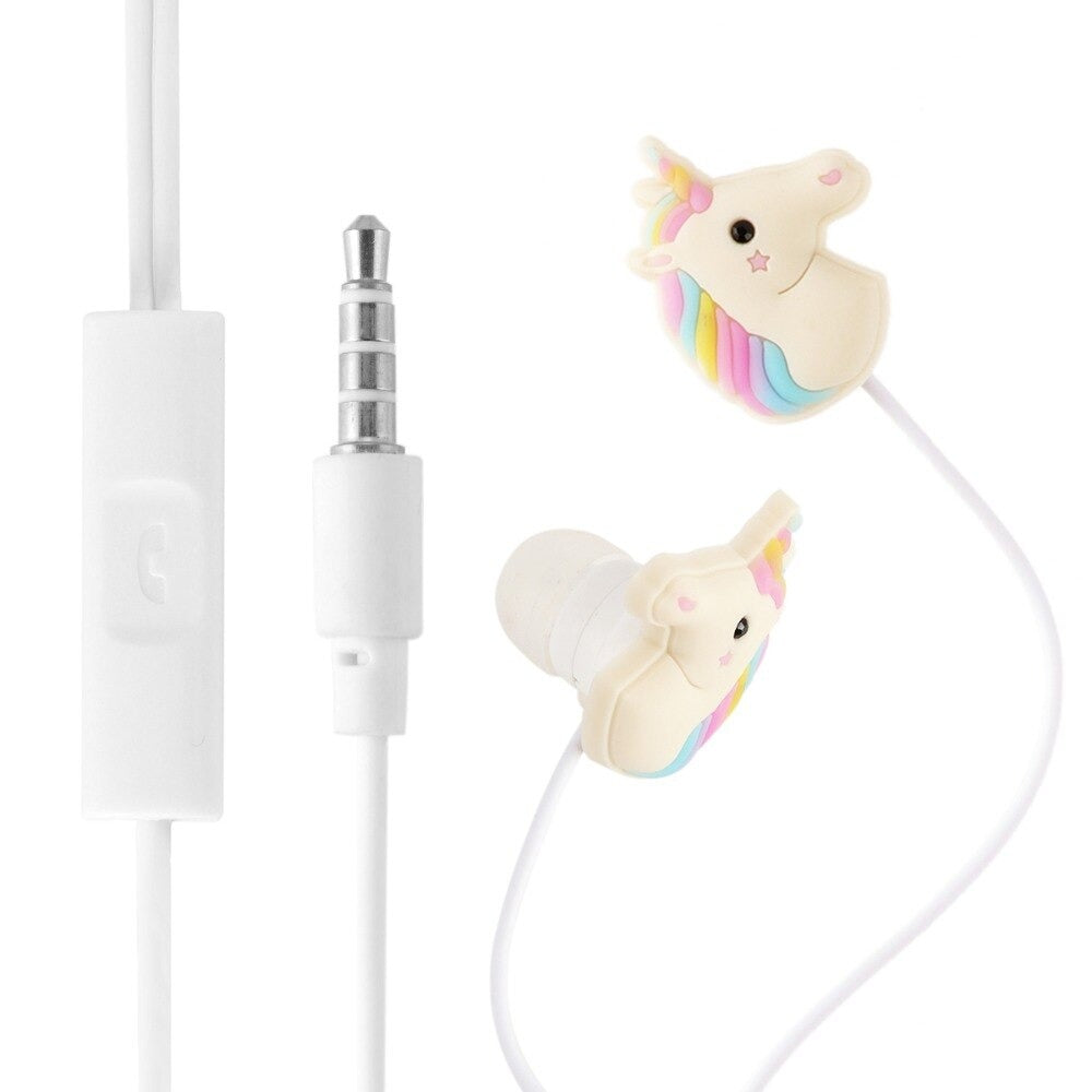 Unicorn Rainbow Headphone Earbuds
