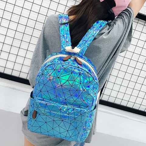 Geometric Hologram Backpack