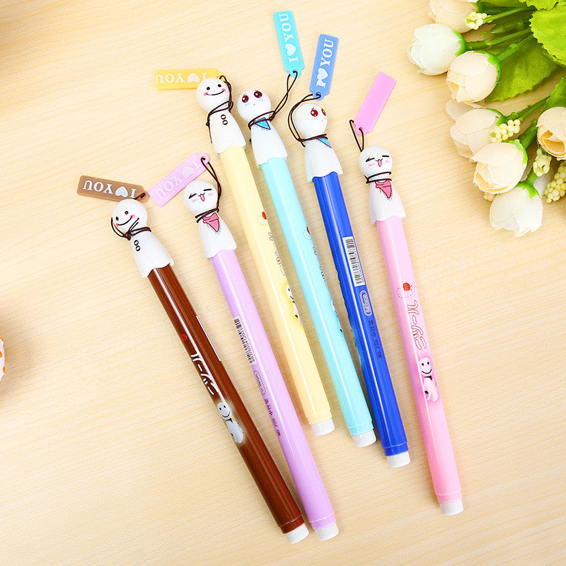 Cute Face 6 Pen Set