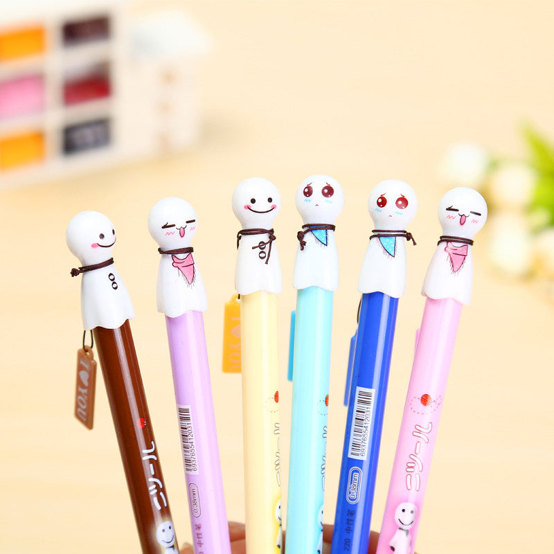 Cute Face 6 Pen Set