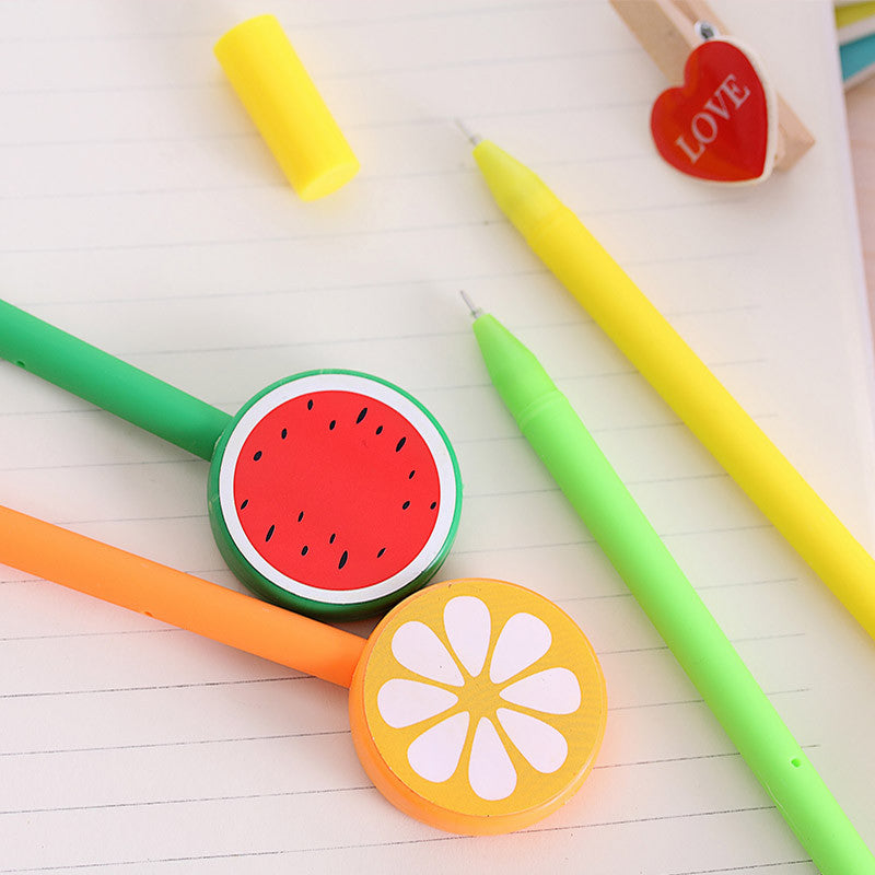Set of 4 Fruity Lollipops Gel Pen