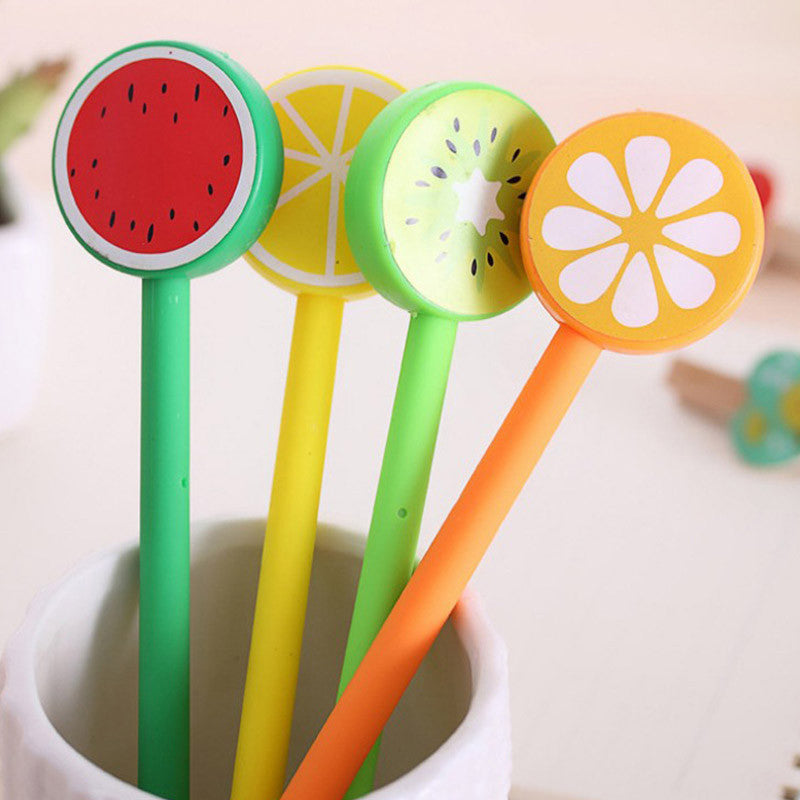 Set of 4 Fruity Lollipops Gel Pen