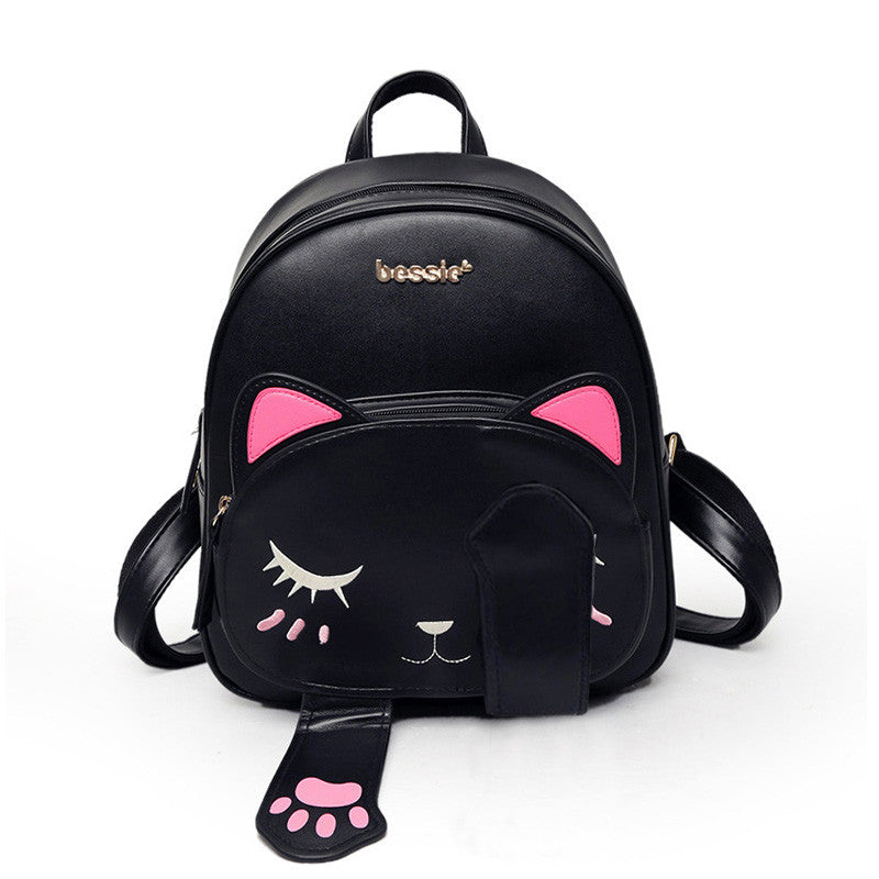 Leather Cat backpack