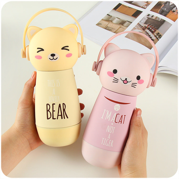 Kawaii Cat Travel Thermos Bottle