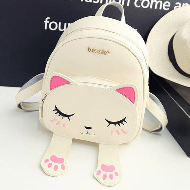 Leather Cat backpack