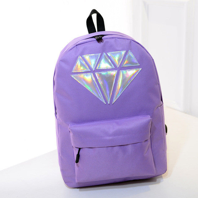 Holographic Diamond Backpack