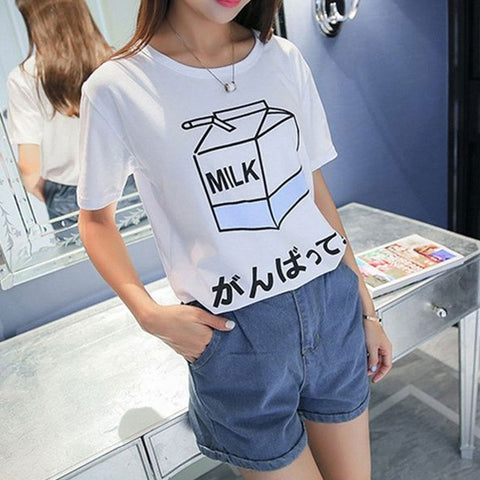 Kawaii Milk Box T-Shirt