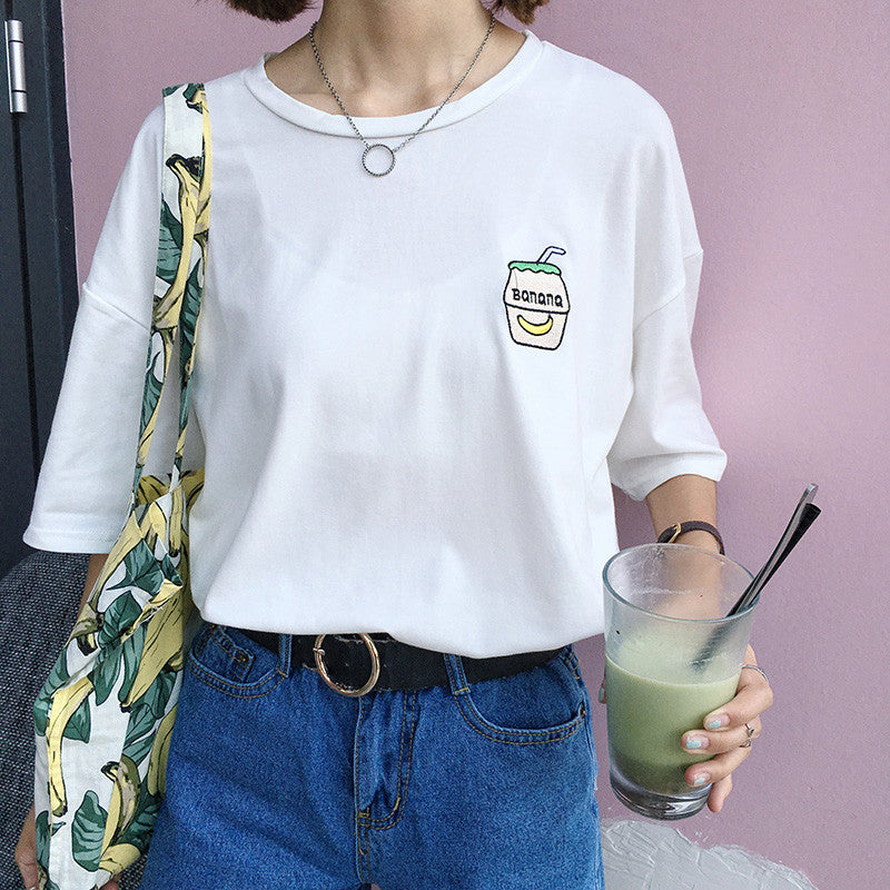Kawaii Banana Milk T-Shirt