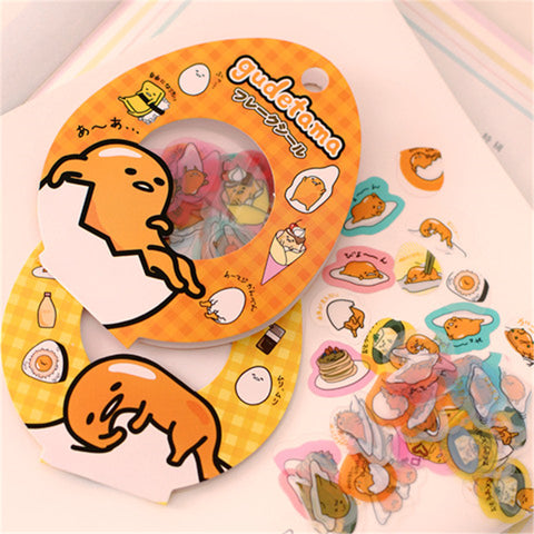 Kawaii Sanrio Gudetama Eggs 60-Piece Stickers