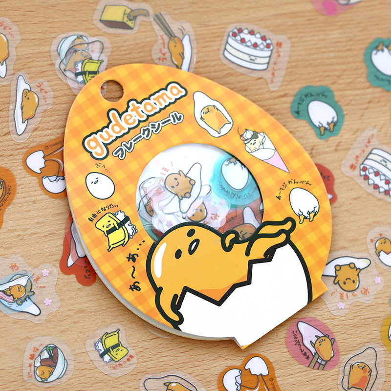 Kawaii Sanrio Gudetama Eggs 60-Piece Stickers
