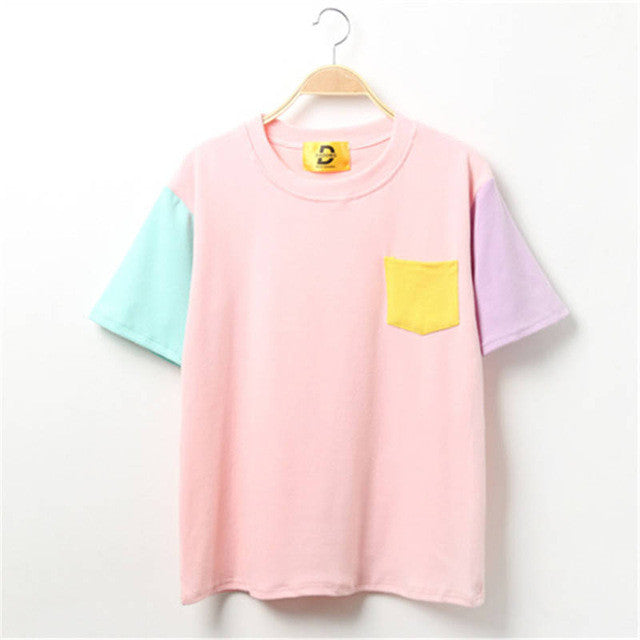 Candy Color Harajuku T-Shirt