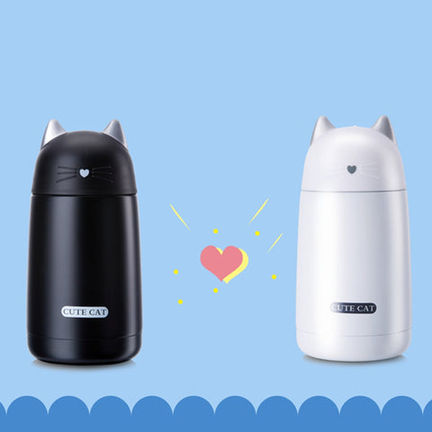 Cute Cat Leak-Proof Thermo Bottle