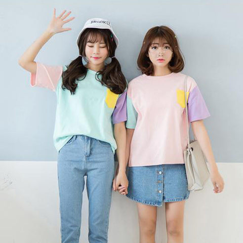 Candy Color Harajuku T-Shirt