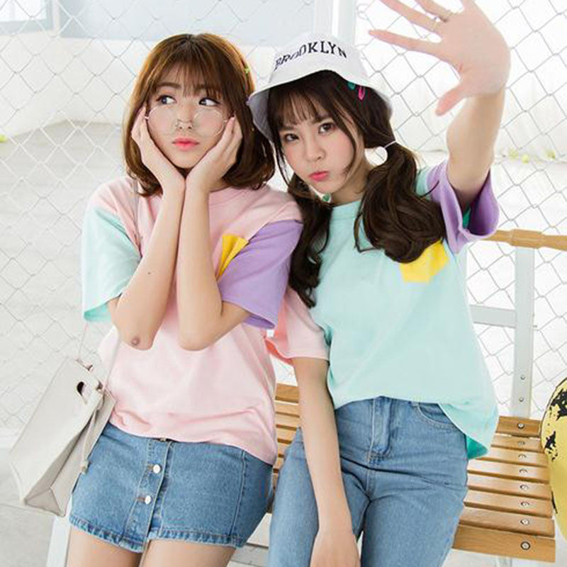 Candy Color Harajuku T-Shirt