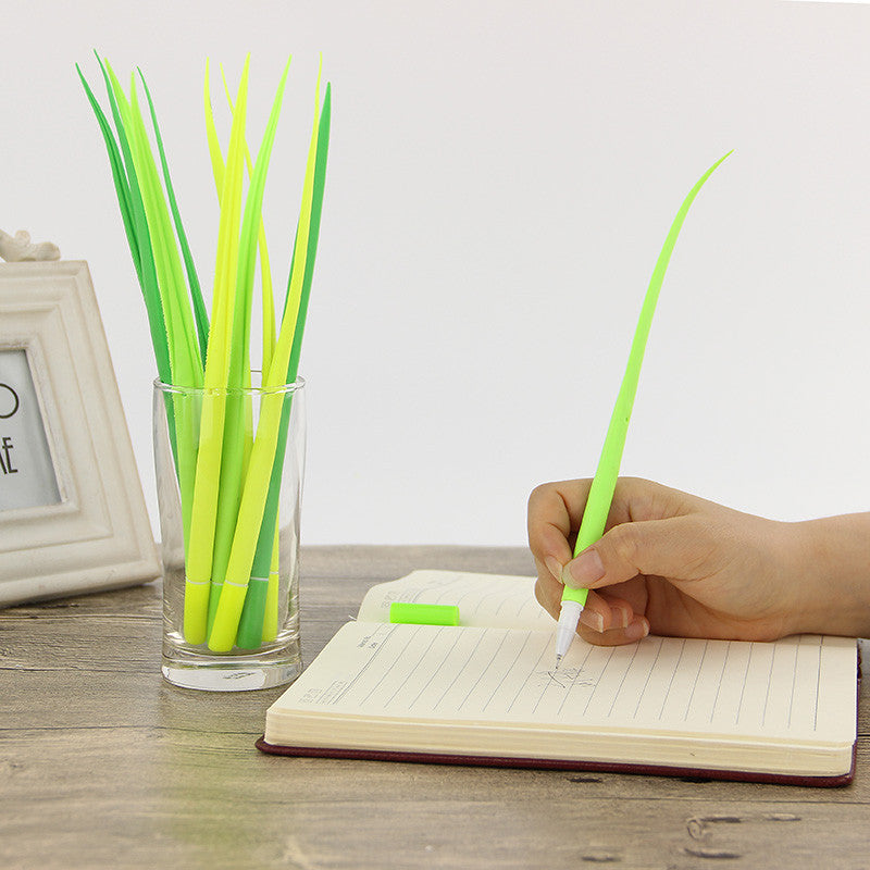 6 Grass Blade Leaf Pen Set