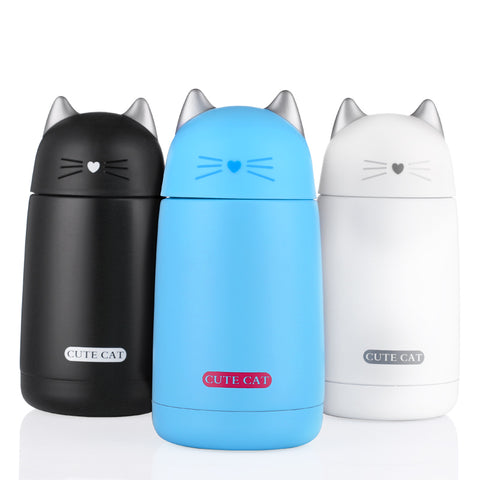 Cute Cat Leak-Proof Thermo Bottle