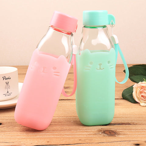 Leak-Proof Glass Water Bottle