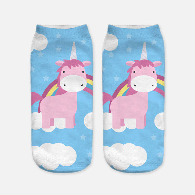 Low Cut Unicorn Socks