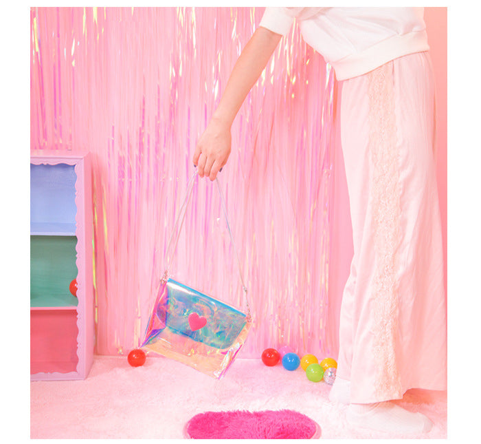 Hologram Heart Shoulder Bag