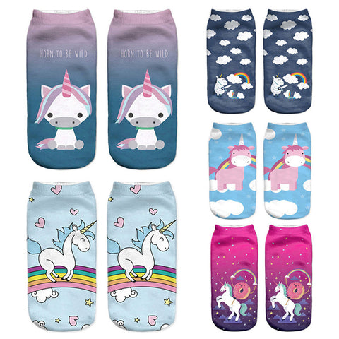 Low Cut Unicorn Socks