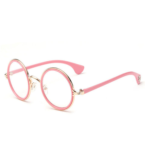 Pink Round Harajuku Glasses