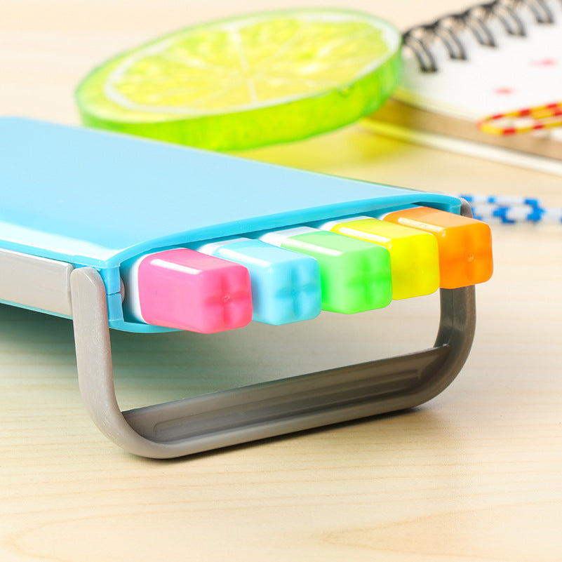 Colorful Highlighter Pen Set with Case