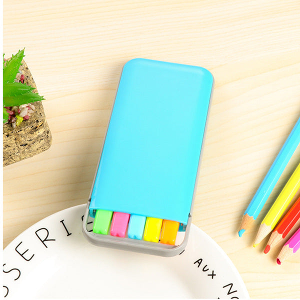 Colorful Highlighter Pen Set with Case