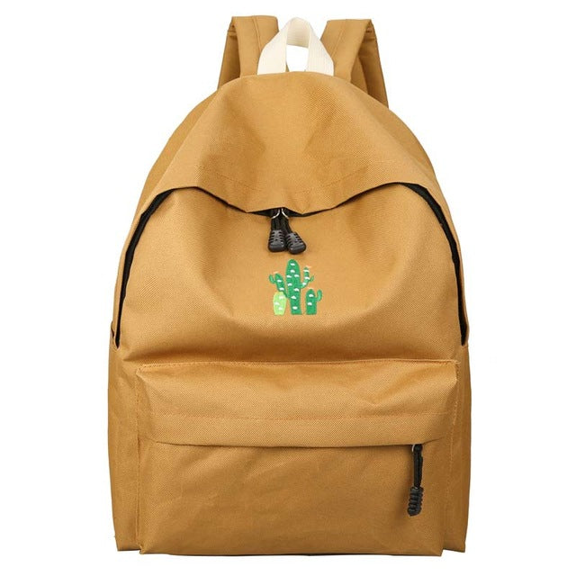 Cactus Embroidered Backpack