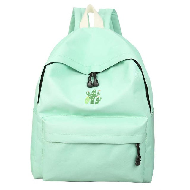 Cactus Embroidered Backpack