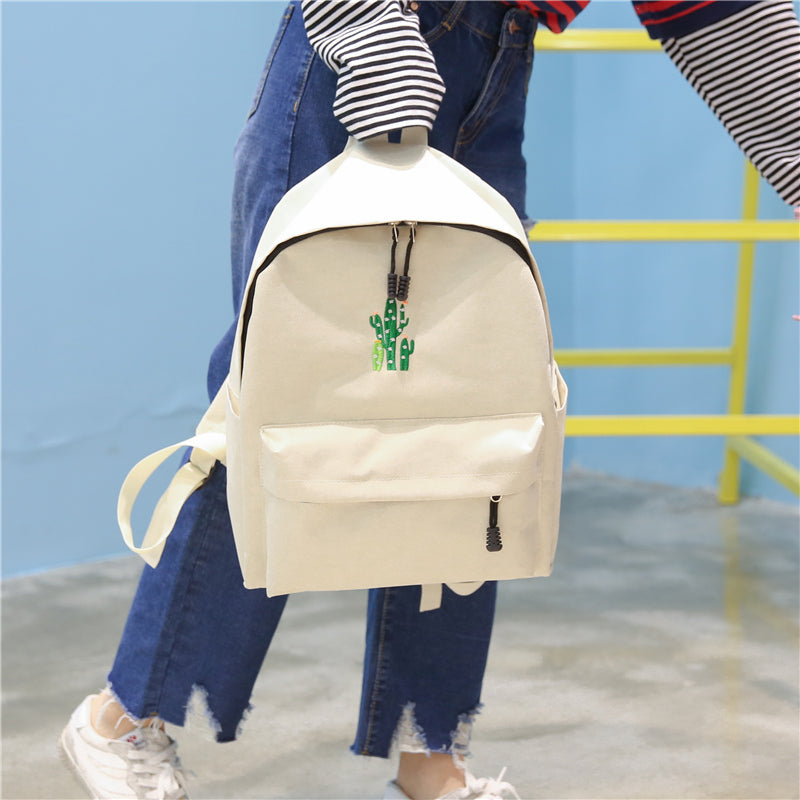 Cactus Embroidered Backpack