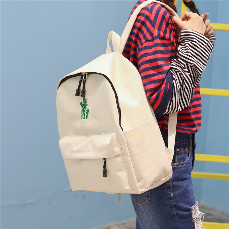 Cactus Embroidered Backpack