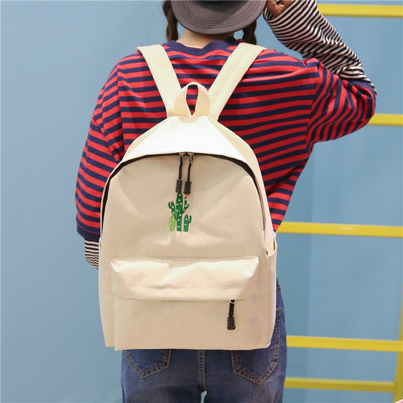 Cactus Embroidered Backpack