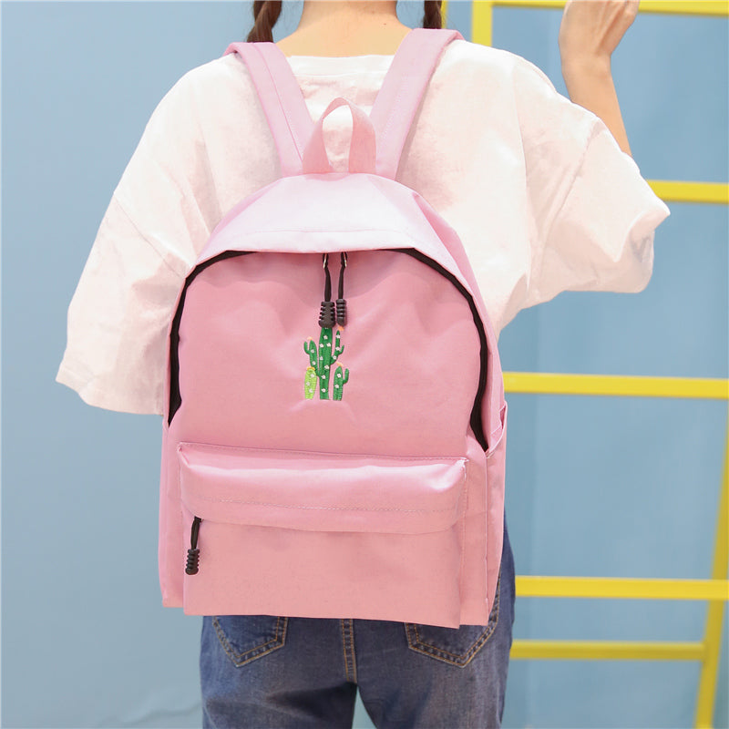 Cactus Embroidered Backpack