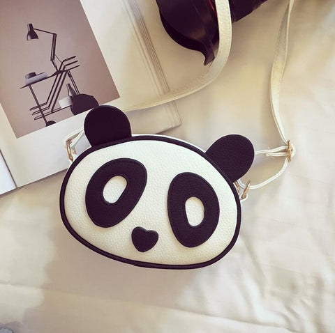 Cute Panda Leather Bag