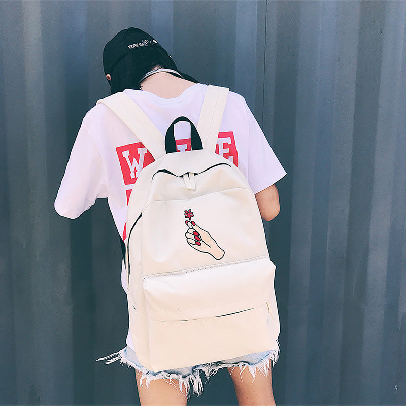 Money Currency Embroidered Backpack