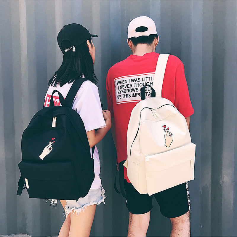 Rose Embroidered Backpack