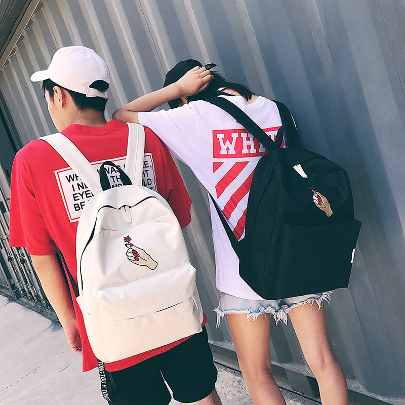 Money Currency Embroidered Backpack